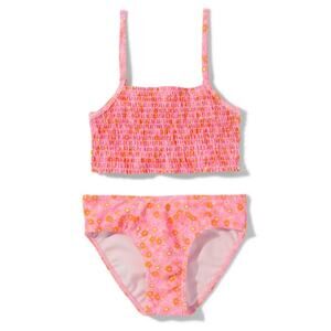 NWT Sugar & Jade  Tween Girls Floral Smocked Bikini Swimsuit - Cameo L (12-14)